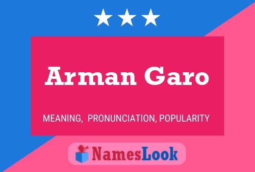 ملصق اسم Arman Garo