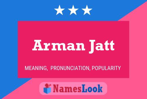 ملصق اسم Arman Jatt