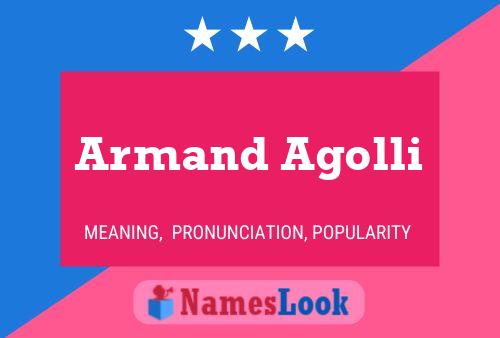 ملصق اسم Armand Agolli