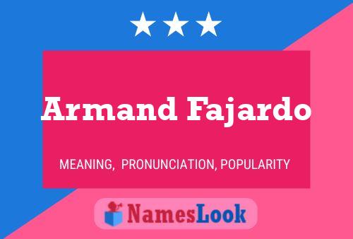 ملصق اسم Armand Fajardo