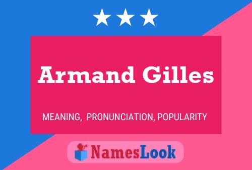 ملصق اسم Armand Gilles