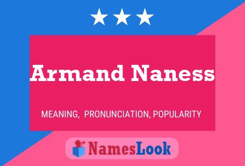 ملصق اسم Armand Naness