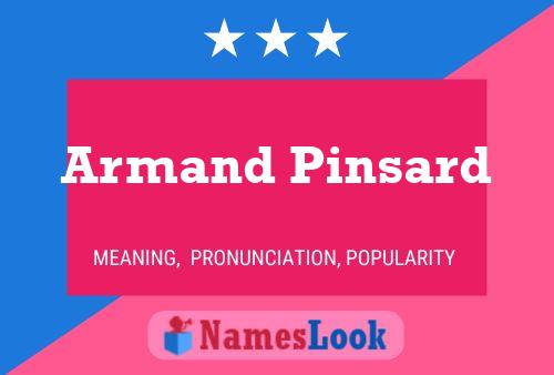 ملصق اسم Armand Pinsard