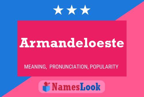 ملصق اسم Armandeloeste