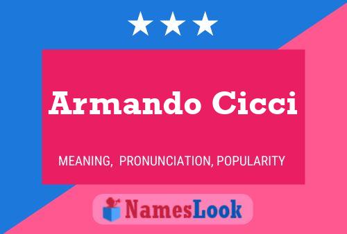 ملصق اسم Armando Cicci