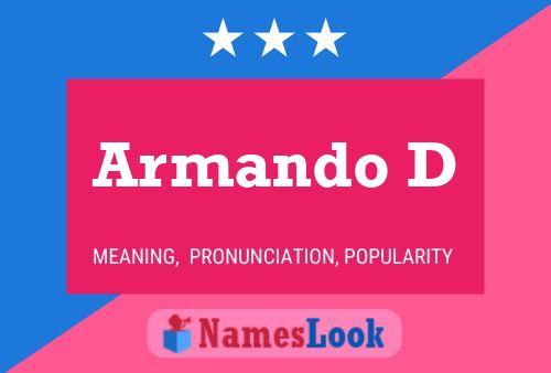 ملصق اسم Armando D