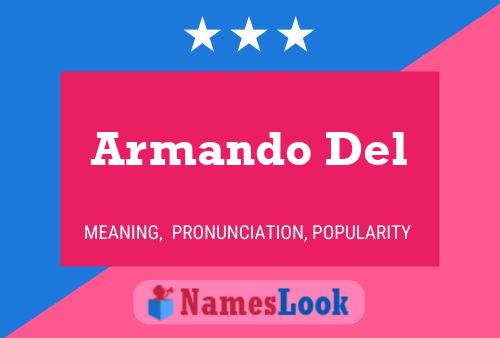 ملصق اسم Armando Del