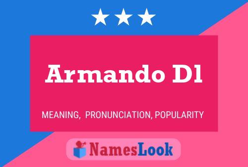 ملصق اسم Armando Dl