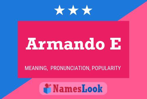 ملصق اسم Armando E