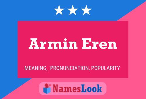 ملصق اسم Armin Eren