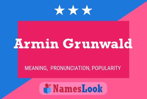 ملصق اسم Armin Grunwald