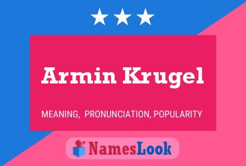 ملصق اسم Armin Krugel