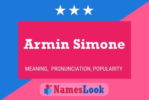 ملصق اسم Armin Simone