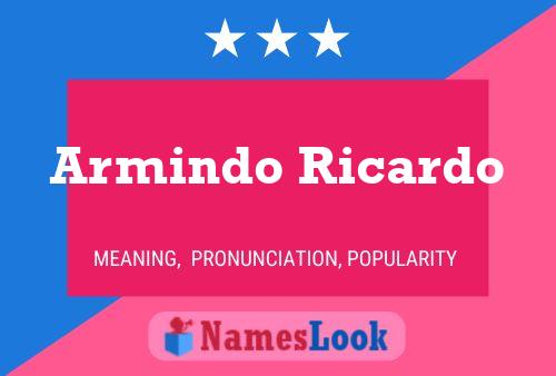 ملصق اسم Armindo Ricardo