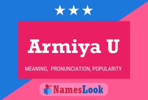 ملصق اسم Armiya U