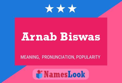 ملصق اسم Arnab Biswas