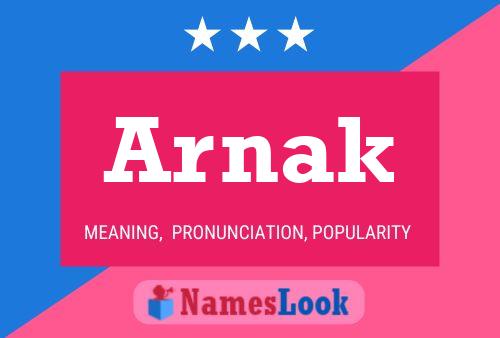 ملصق اسم Arnak