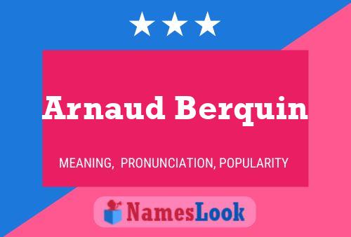 ملصق اسم Arnaud Berquin