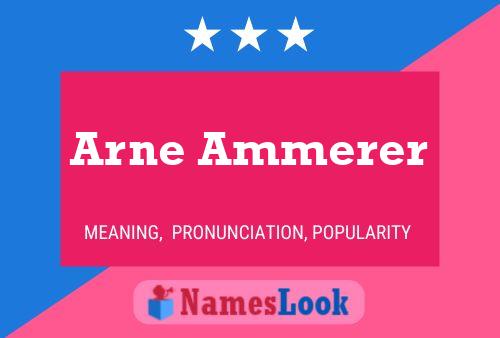 ملصق اسم Arne Ammerer