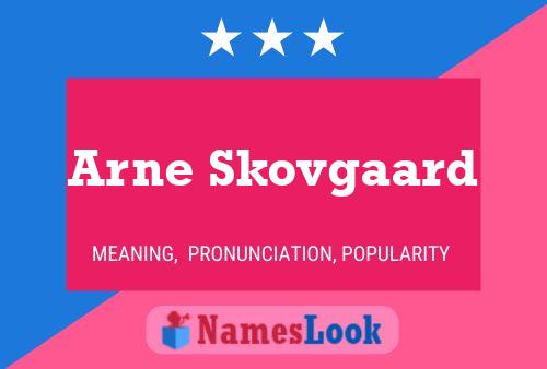 ملصق اسم Arne Skovgaard