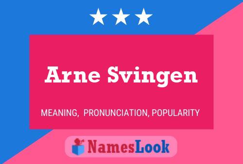 ملصق اسم Arne Svingen