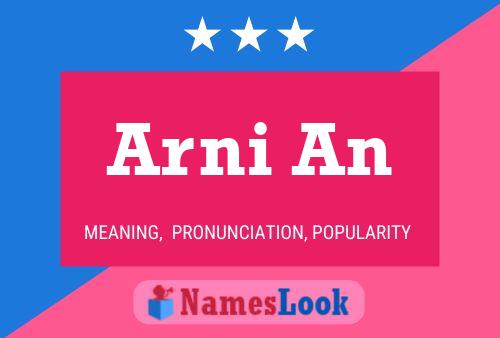 ملصق اسم Arni An