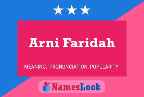 ملصق اسم Arni Faridah