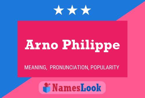 ملصق اسم Arno Philippe