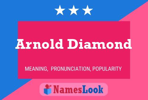 ملصق اسم Arnold Diamond