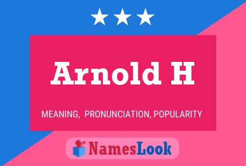 ملصق اسم Arnold H