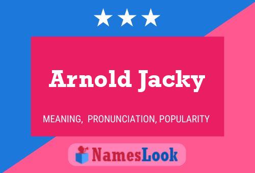 ملصق اسم Arnold Jacky