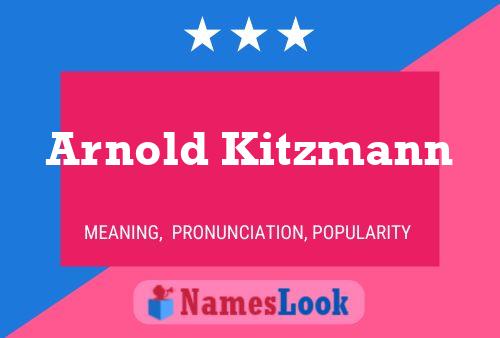 ملصق اسم Arnold Kitzmann