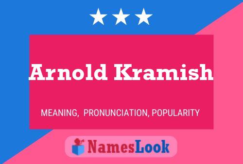 ملصق اسم Arnold Kramish