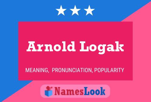 ملصق اسم Arnold Logak