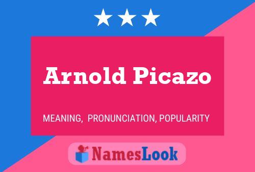 ملصق اسم Arnold Picazo