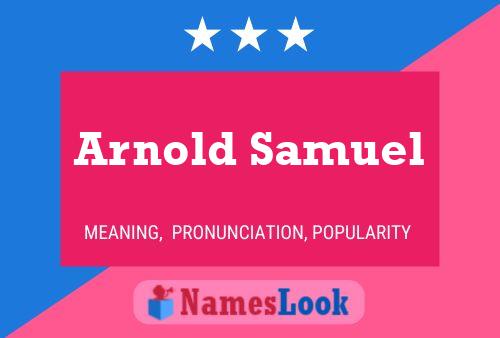 ملصق اسم Arnold Samuel