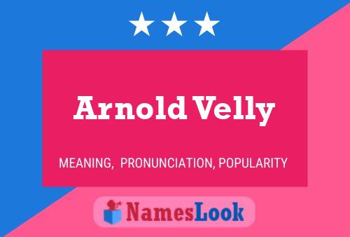 ملصق اسم Arnold Velly