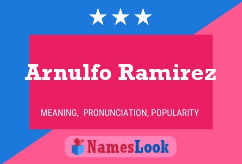 ملصق اسم Arnulfo Ramirez