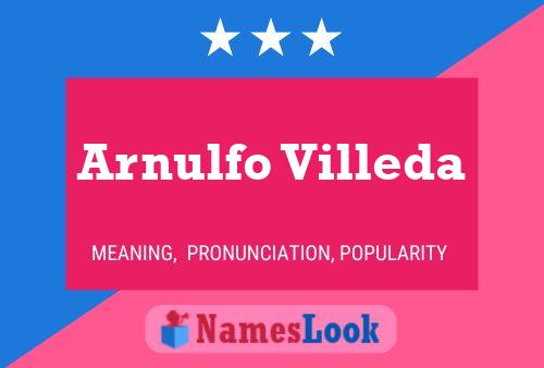 ملصق اسم Arnulfo Villeda