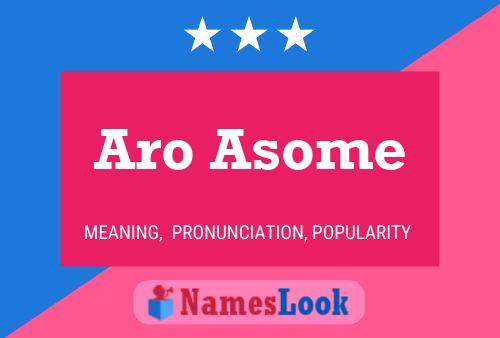 ملصق اسم Aro Asome