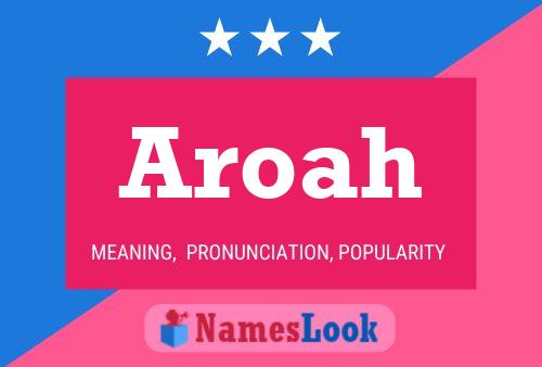 ملصق اسم Aroah