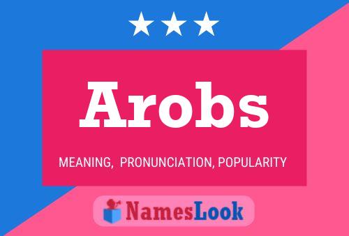 ملصق اسم Arobs