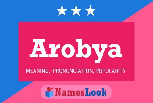 ملصق اسم Arobya