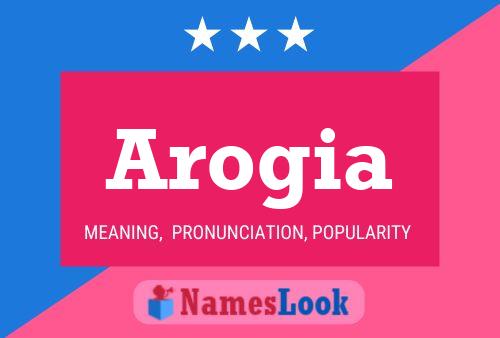 ملصق اسم Arogia