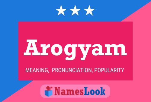 ملصق اسم Arogyam