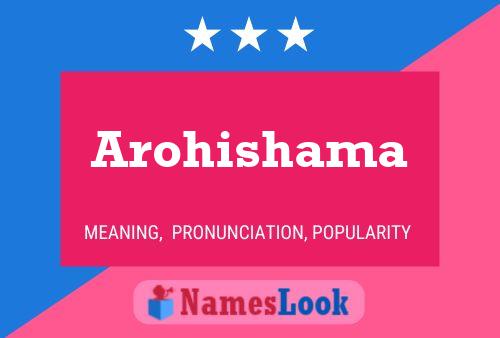 ملصق اسم Arohishama