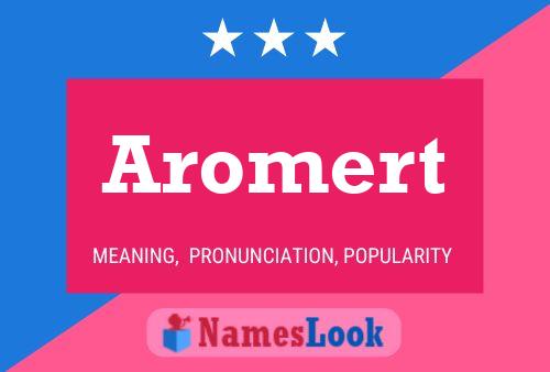 ملصق اسم Aromert