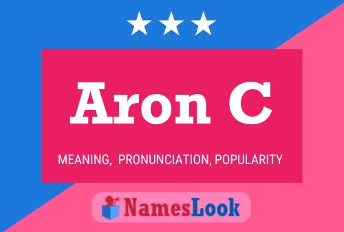 ملصق اسم Aron C