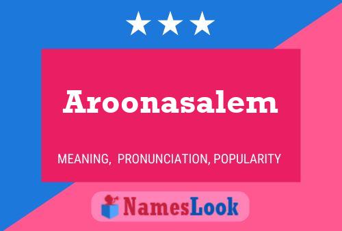 ملصق اسم Aroonasalem