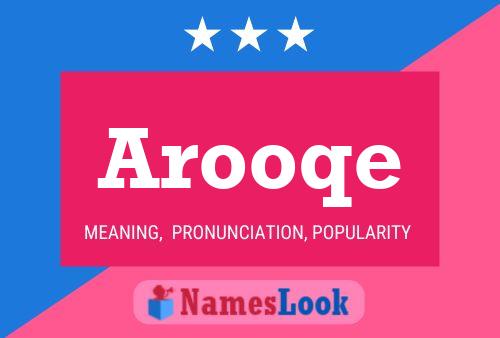 ملصق اسم Arooqe